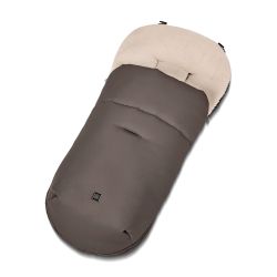 Moon Premium Fußsack herausnehmbares Teddyfell greige