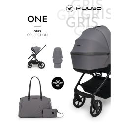 Muuvo One 2in1 Kombi-Kinderwagen mit Zubeh&ouml;r Gris