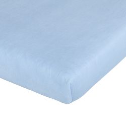 Träumeland Spannbetttuch für Babymatratze Tencel hellblau 60x120 / 70x140