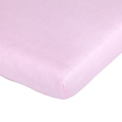Träumeland Spannbetttuch für Babymatratze Tencel rosa 60x120 / 70x140