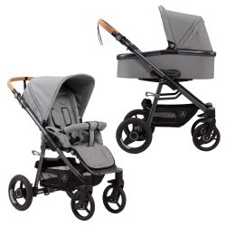 Naturkind Lux Evo - Siebenschläfer - 2in1 Kinderwagen-Set inkl. Babywanne & Sportsitz 