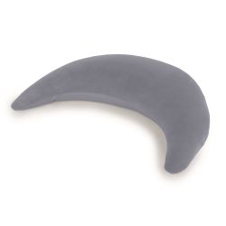 Theraline Plüschmond Mondkissen Stillkissen 140x27 cm steingrau