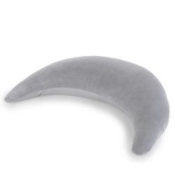 Theraline Plüschmondbezug Bezug für Mondkissen 140x27 cm grau