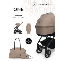 Muuvo One 2in1 Kombi-Kinderwagen mit Zubeh&ouml;r Praline