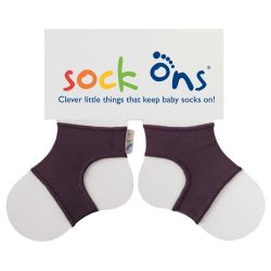Sock Ons Sockenhalter Söckchenhalter Babysocken Large 6-12m Schwarz