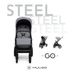 Muuvo GO Kinderwagen Sporwagen Buggy GO Steel
