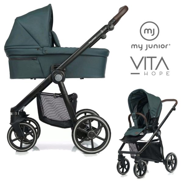 My Junior VITA HOPE 2in1 Kinderwagen-Set - Pine Green - XXL-Zubehrpaket |  baby-direkt Online-Shop