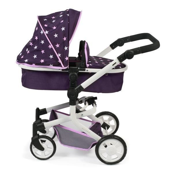 Bayer Chic 2000 595 28 - Combi poppenwagen Mika, Purple Checker