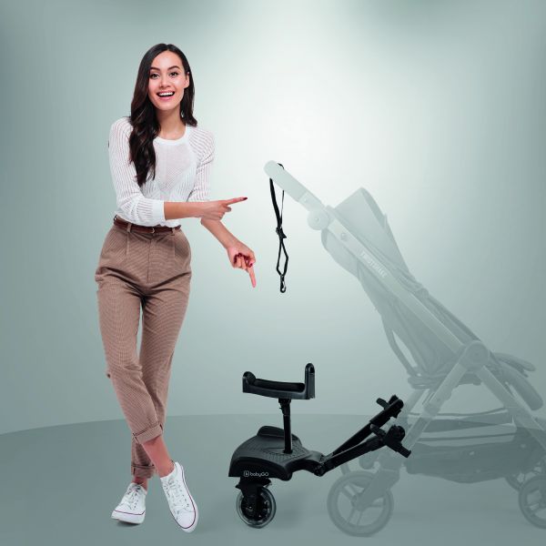 BabyGO WeGo Buggyboard Trittbrett Stehbrett inkl. Sitz schwarz |  baby-direkt Online-Shop