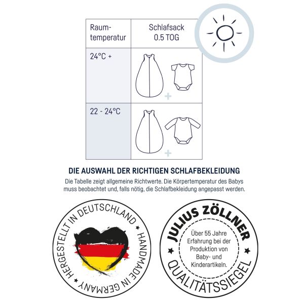 Julius Zllner Jersey Sommerschlafsack 56 Twiggy | baby-direkt Online-Shop