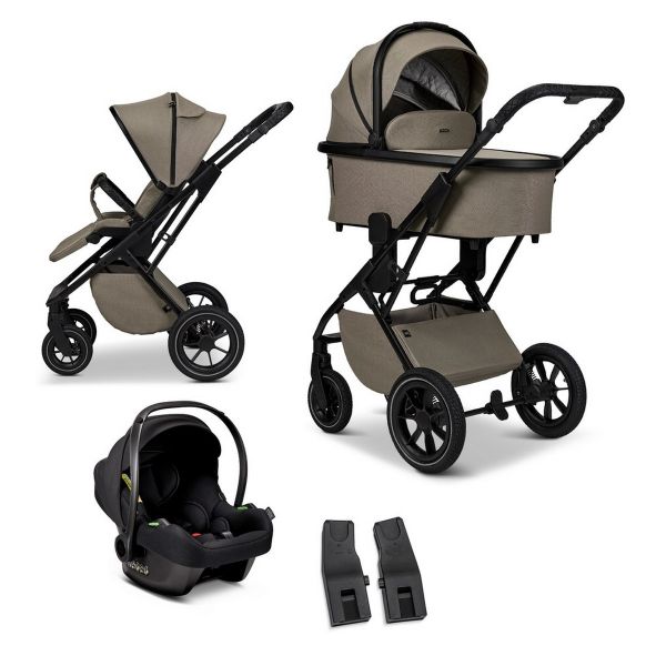 Moon Pi Kombikinderwagen SET Piu inkl. Cosmo 2.0 Babyschale mud - matt |  baby-direkt Online-Shop
