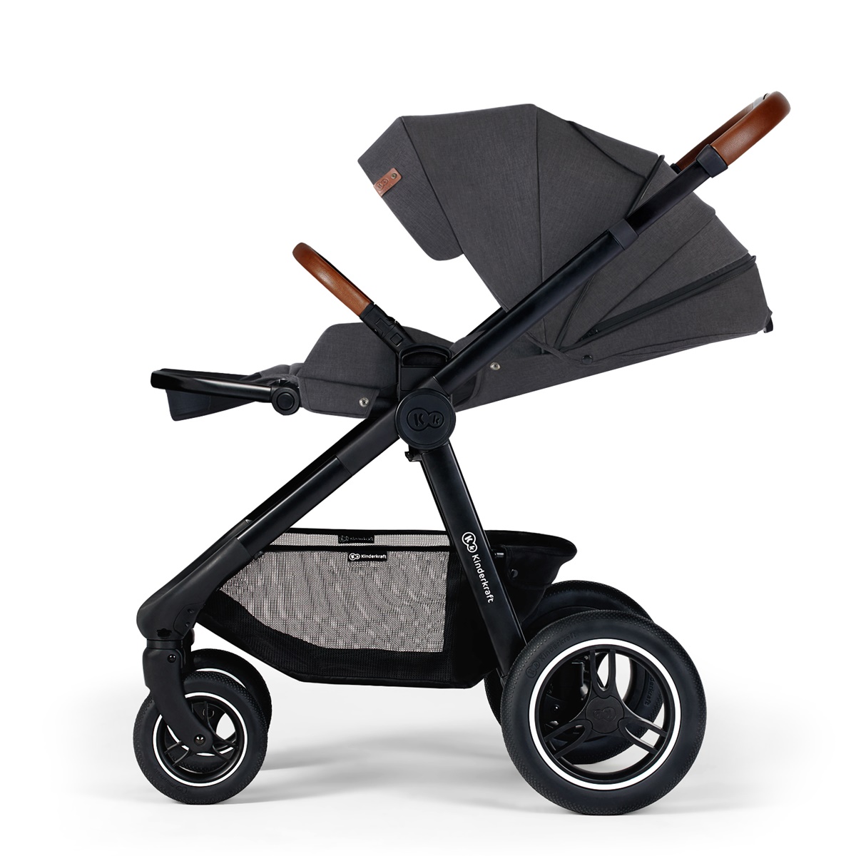 Kinderkraft KK Kombi - Kinderwagen 2 in 1 EVERYDAY dark grey - Gestell  black TOP | eBay.de