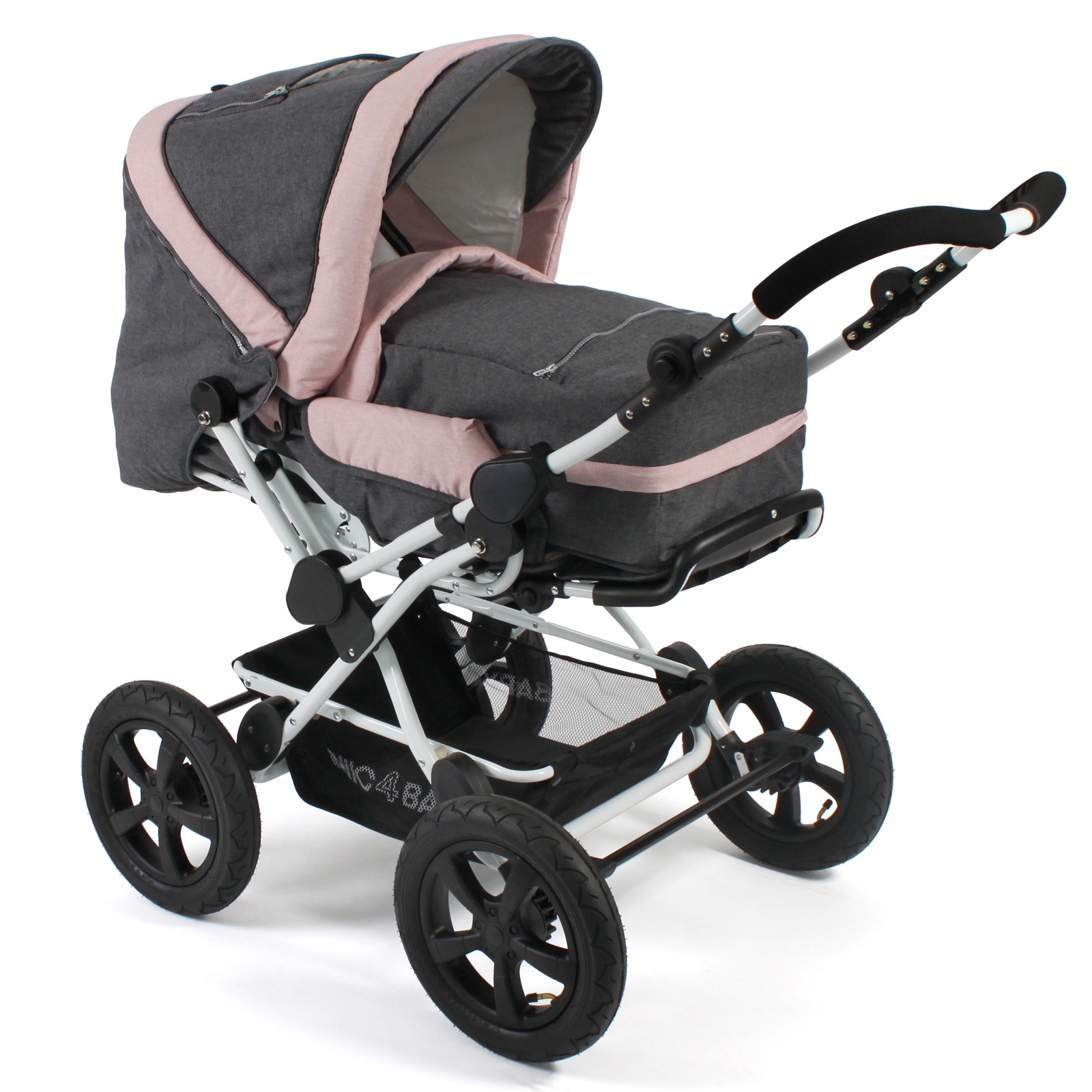 Chic 4 Baby Kombi-Kinderwagen Viva inkl. 3 in 1 Tragetasche Melange ...