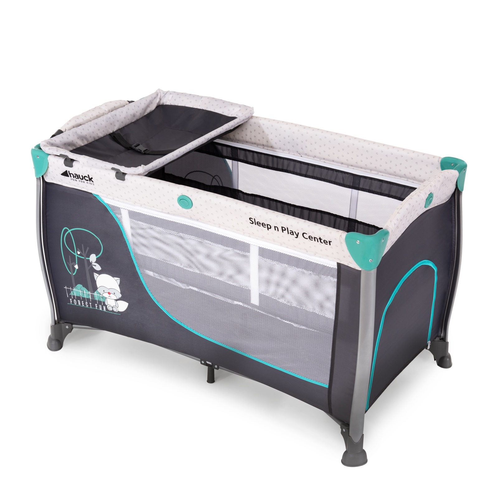 Hauck Sleep n Play Center 3 Forest Fun Reisebett mit Wickelauflage NEU