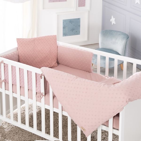 mauve nursery bedding