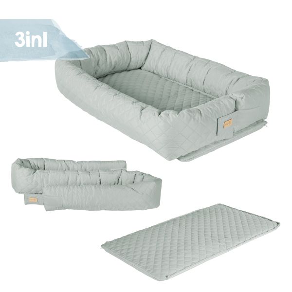 Wickelauflage roba Babylounge 3 in 1 'Style' Bettschlange silbergrau Wickelauflage roba Babylounge 3 in 1 'Style' Bettschlange silbergrau